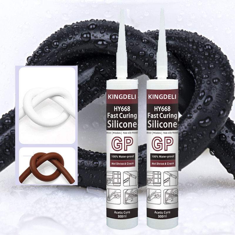 Sealant силикона аквариума стеклянный, ясный водоустойчивый клей силикона с серым черным цветом